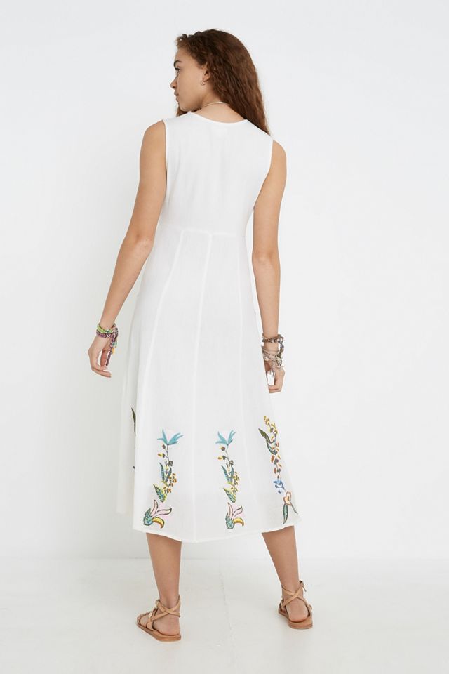 Violet Skye - Robe midi boutonnée blanche  #1