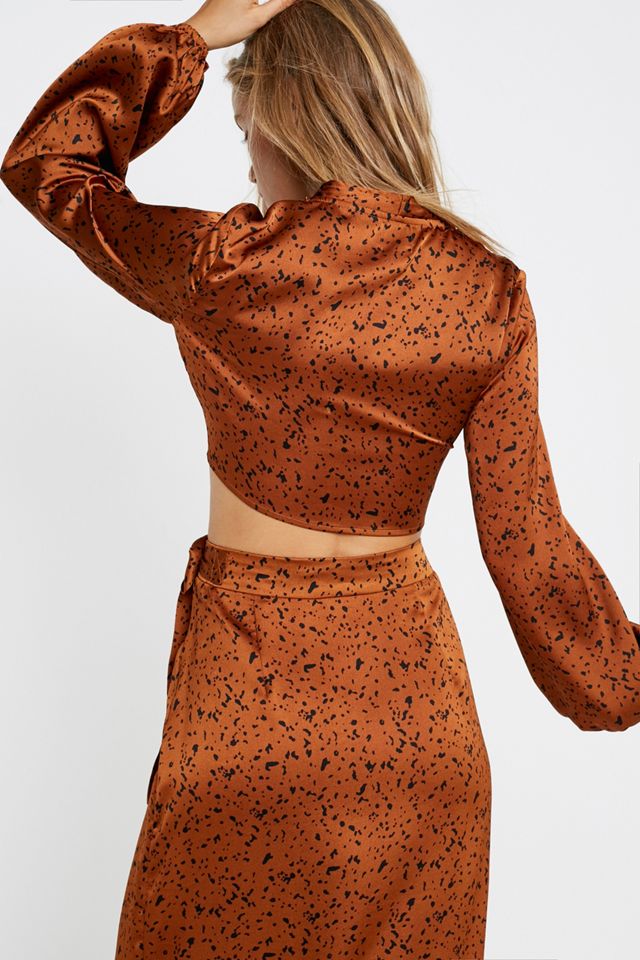 NARRATED Splash Wrap Top #4