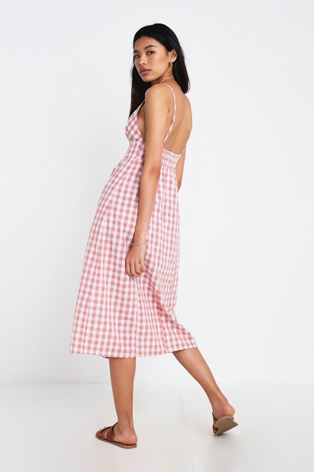 NARRATED Gingham Midi Dress #3