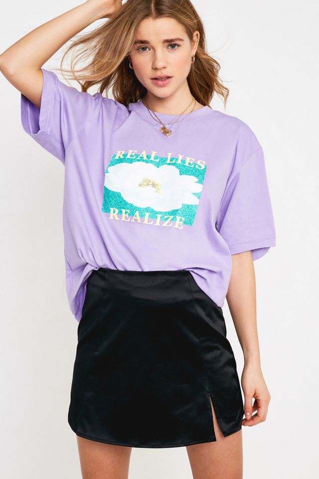 Wasted Paris Real Lies T-Shirt lilla a maniche corte #1