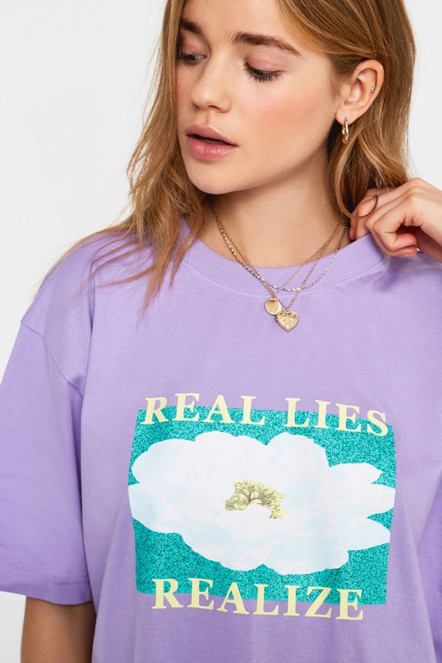 Wasted Paris Real Lies T-Shirt lilla a maniche corte #2