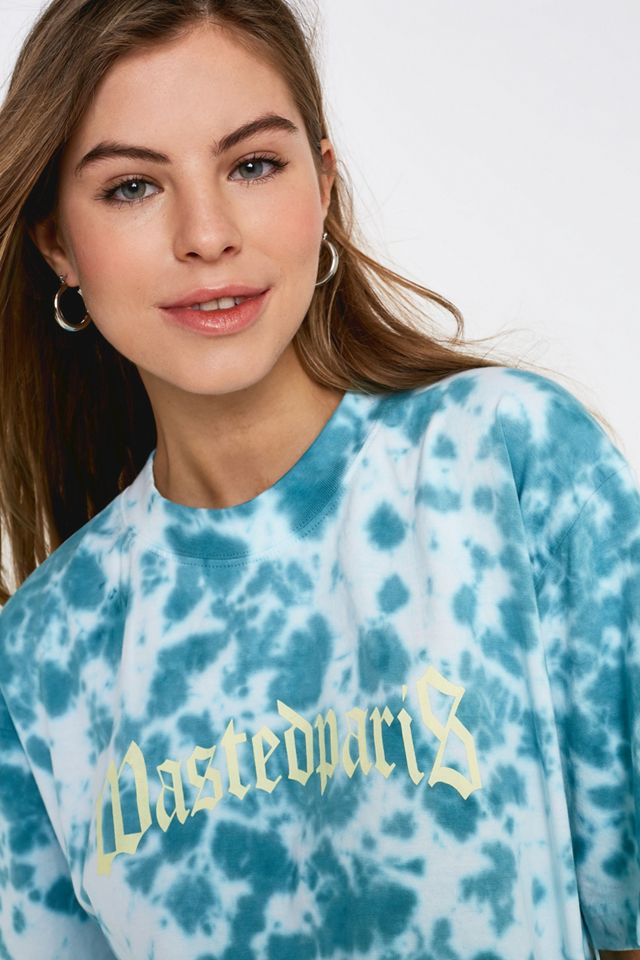 Wasted Paris Green Marble Dye T-Shirt #3