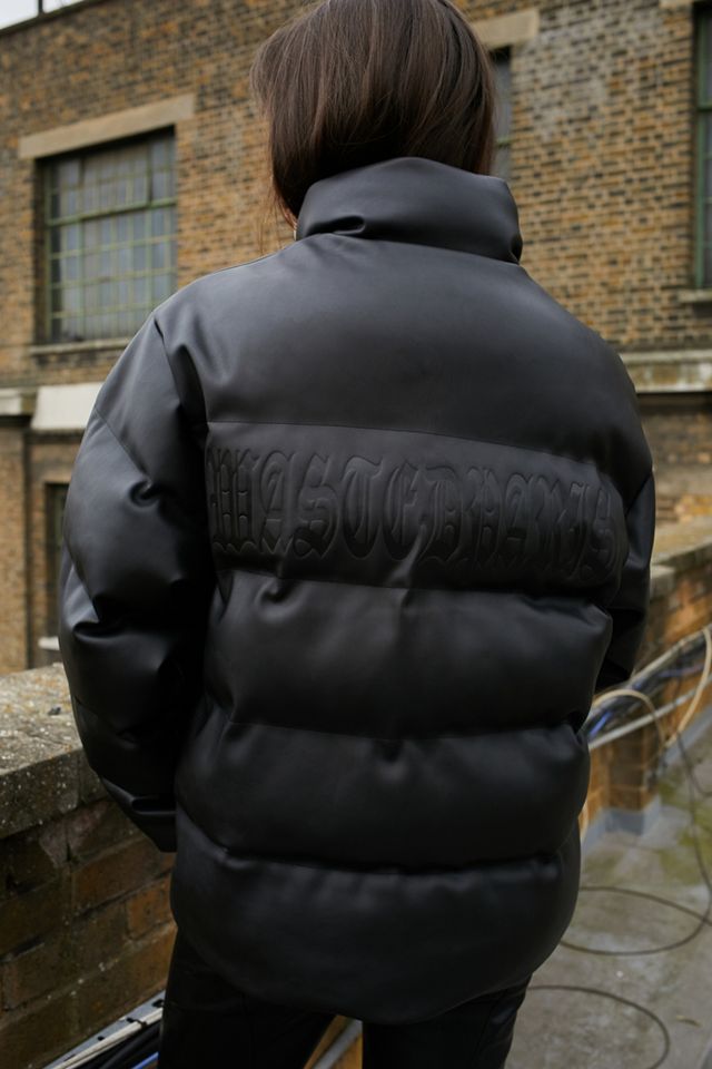 Wasted Paris - Doudoune en similicuir noire #1