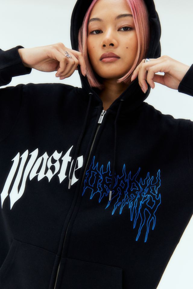 Wasted Paris Dark Pitcher Zip-Up Hoodie