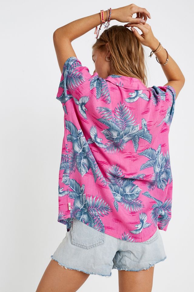 Billabong - Chemise à manches courtes imprimé perroquet #1