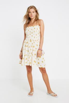 billabong yellow floral dress