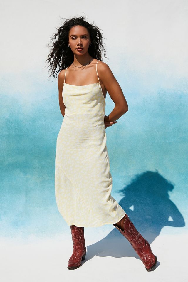 knee length dresses for ladies Rvca Anya Midi Dress