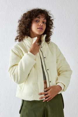 RVCA Eezeh Corduroy Puffer - White L at Urban Outfitters