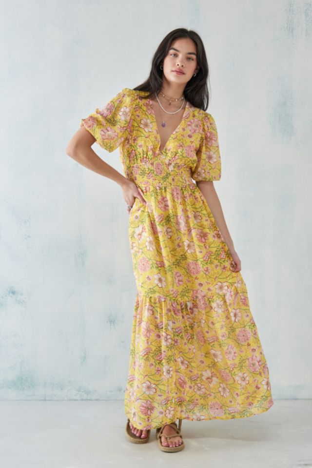 Billabong Spell Bound Floral Maxi Dress Urban Outfitters UK