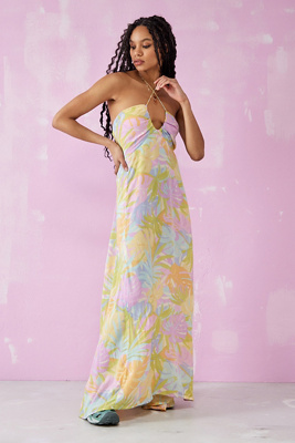 billabong so groovy halter maxi dress Halterneck Urban outfitters