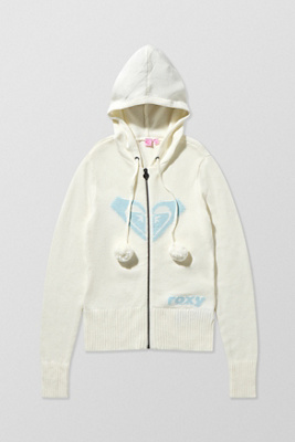 Sweat à capuche en tricot à pompons UO Exclusive en taille: XS - Roxy - Modalova