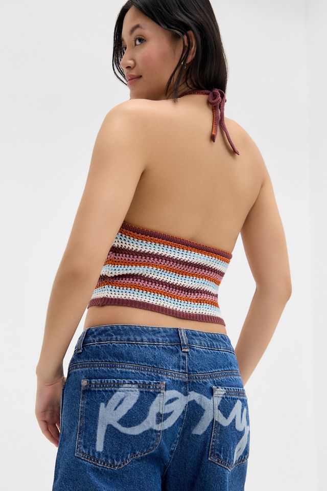 Roxy UO Exclusive Stripe Knit Halter Top #3