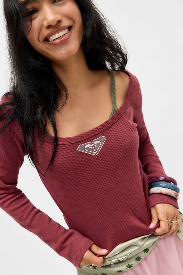Roxy UO Exklusives Langarm-Thermo-T-Shirt in Lagen #2
