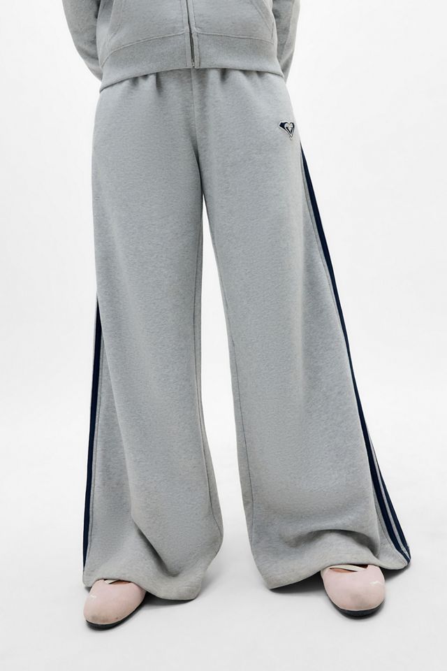 Roxy UO Exclusive Wide Leg Fleece Joggers #3