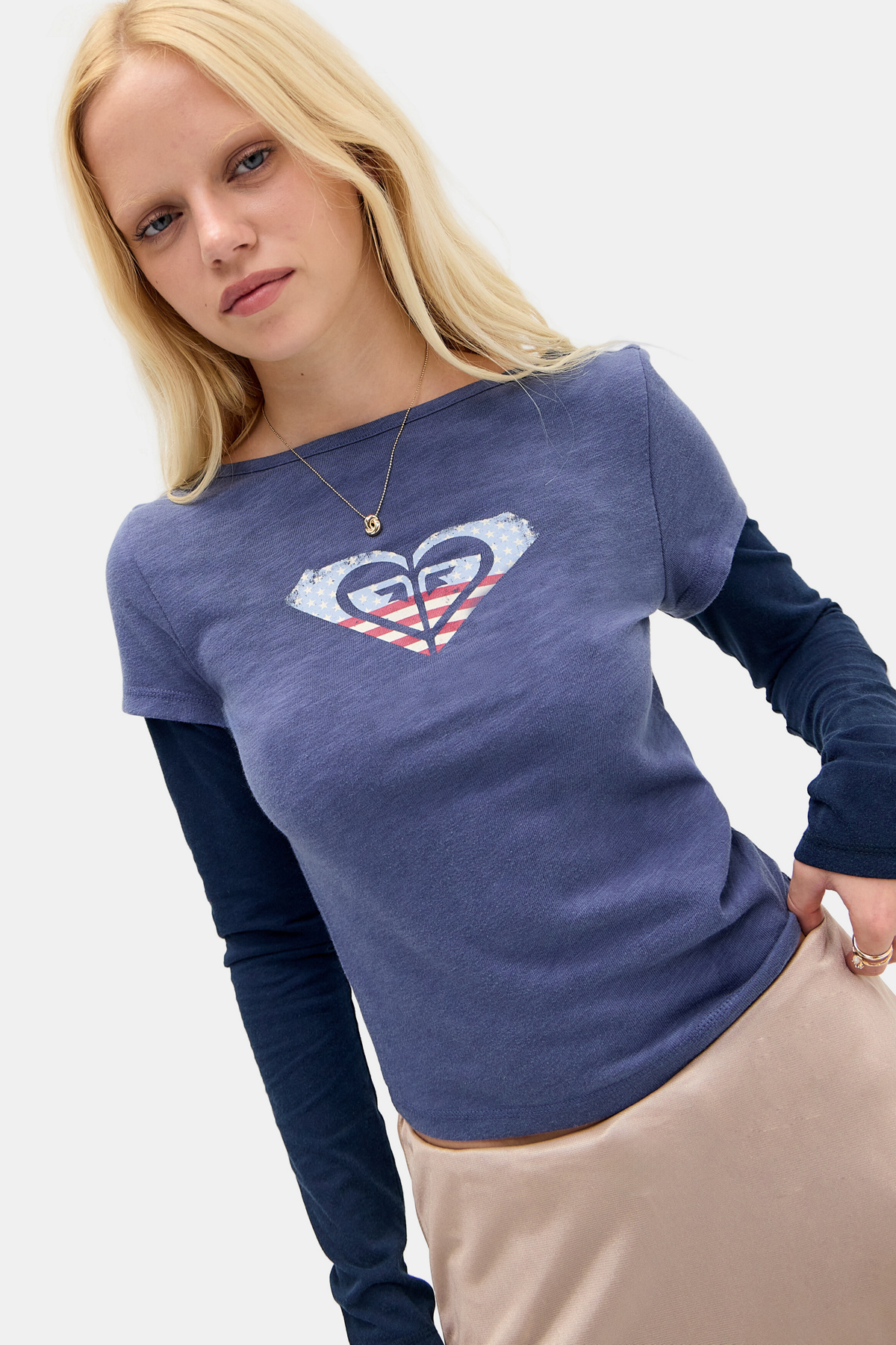 Roxy UO Exclusive Layered Baby T-Shirt