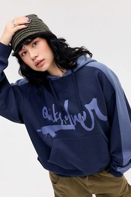 Quiksilver UO Exclusive Navy Panel Hoodie
