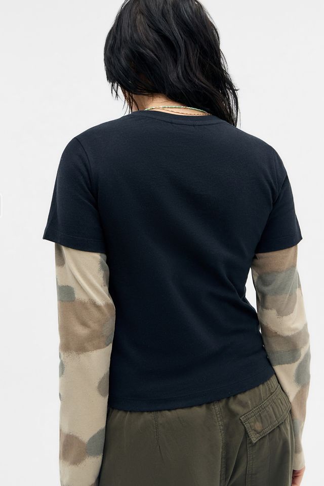 Quiksilver UO Exclusive Camo Double Layer Long Sleeve T-Shirt #3