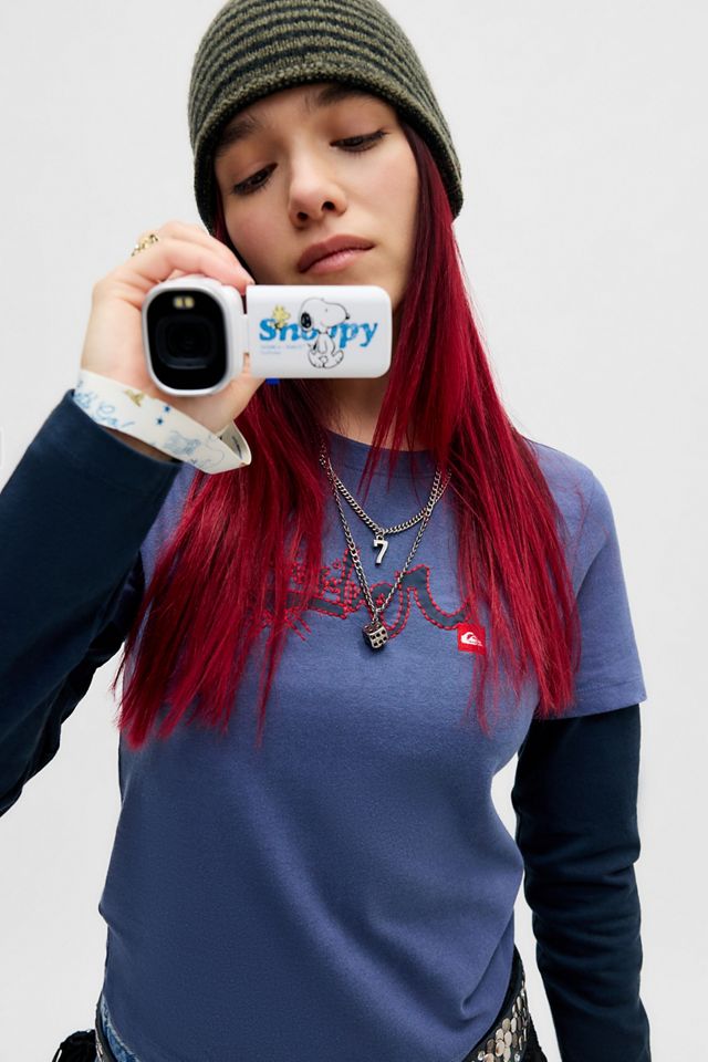 Quiksilver Maglietta a Maniche Lunghe a Doppio Strato Esclusiva UO #4