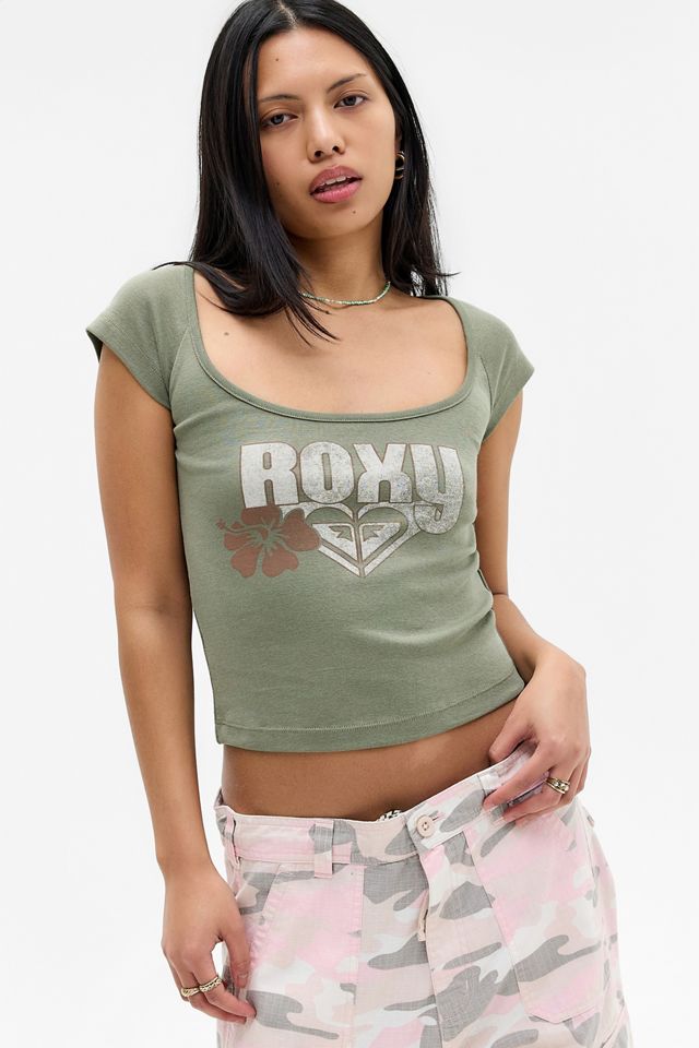 Camiseta con Cuello Redondo Hibiscus Exclusiva de UO de Roxy #2