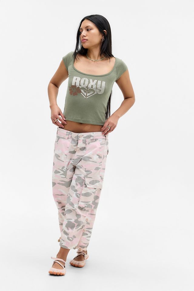 Camiseta con Cuello Redondo Hibiscus Exclusiva de UO de Roxy #3