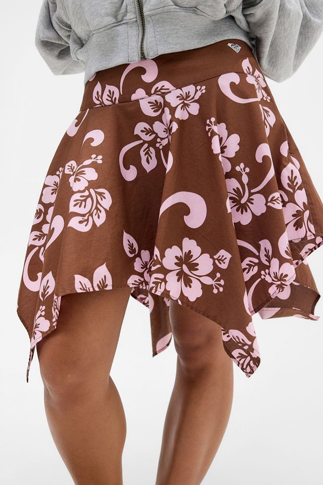 Roxy UO Exclusive Hibiscus Midi Skirt #2