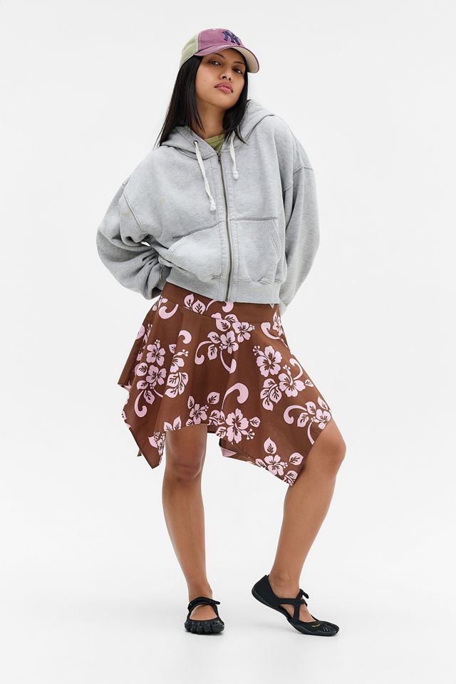 Roxy UO Exclusive Hibiscus Midi Skirt #3
