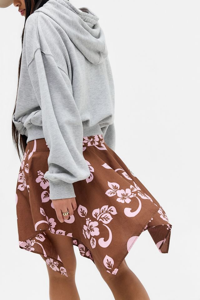 Roxy UO Exclusive Hibiscus Midi Skirt #4