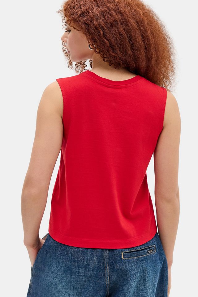 Quiksilver UO Exclusive Red Boxy Tank Top #3