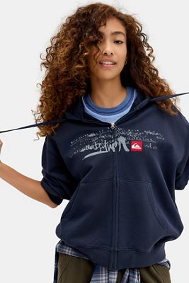 Sudadera con Capucha Azul Marino Exclusiva de UO Quiksilver