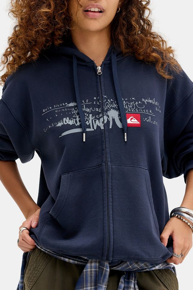 Sudadera con Capucha Azul Marino Exclusiva de UO Quiksilver #2