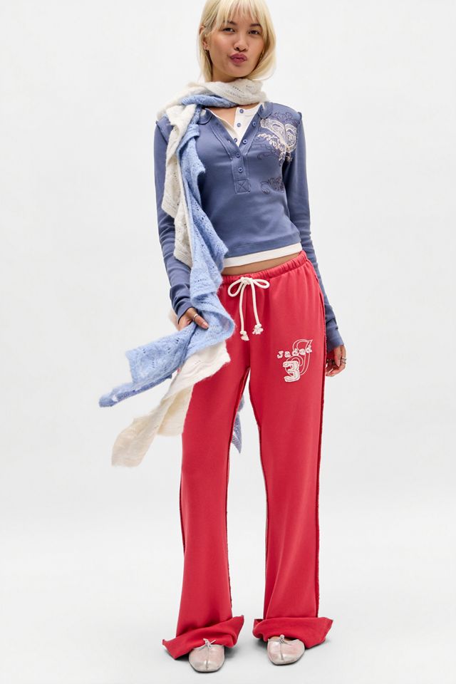 Camiseta Henley de Manga Larga de Doble Capa Azul Exclusiva de UO Roxy #3