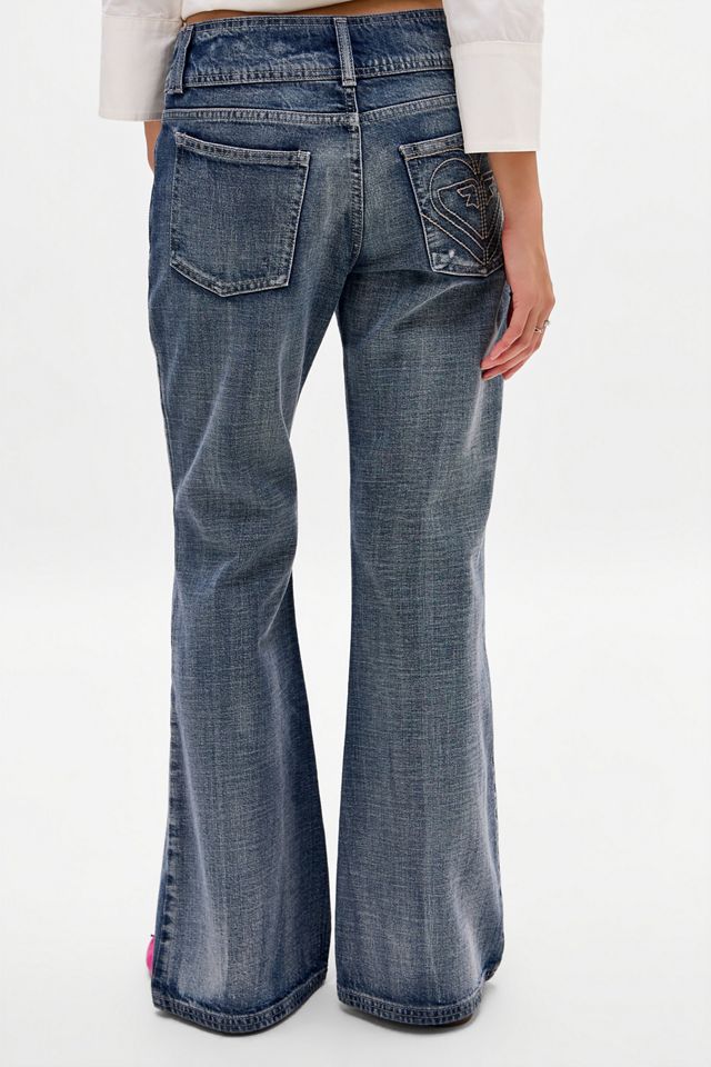 Roxy UO Exclusive Embroidered Flare Jeans #2