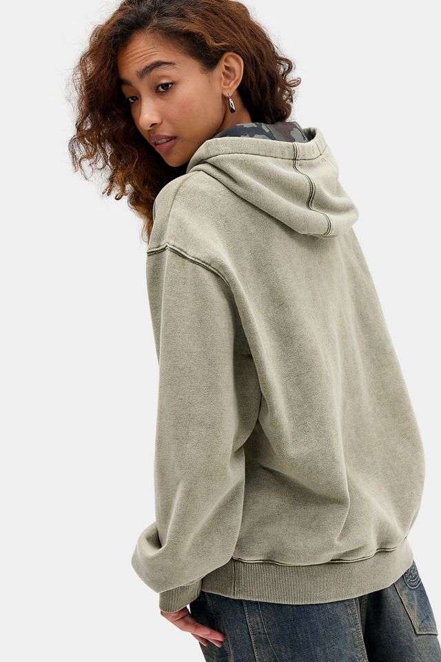 Quiksilver UO Exclusive Khaki Zip-Through Hoodie #3
