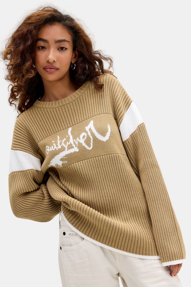 Quiksilver UO Exclusive Ecru Rippstrick-Pullover #2