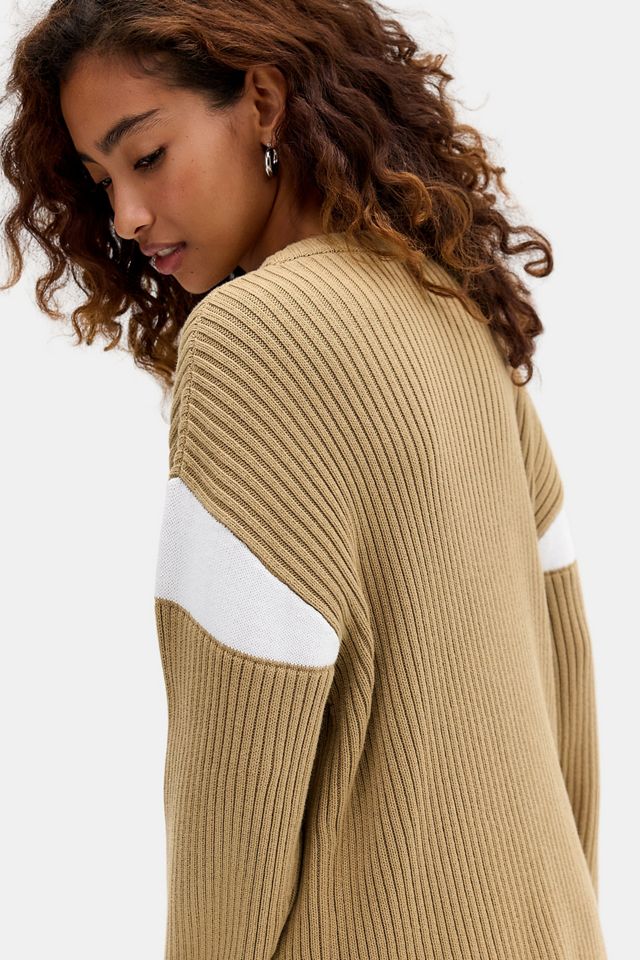 Quiksilver UO Exclusive Ecru Rippstrick-Pullover #3