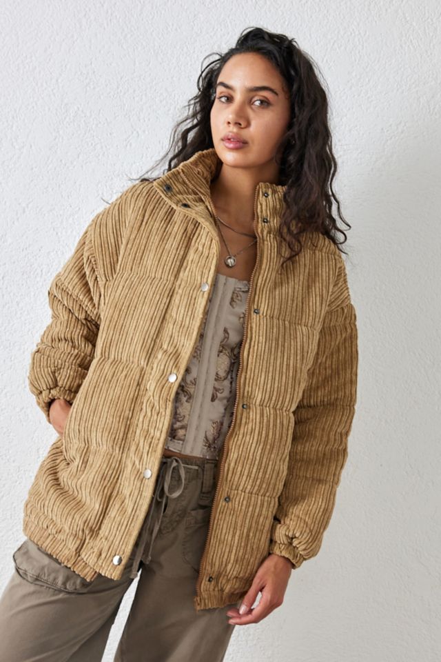 Urban outfitters cord on sale puffer