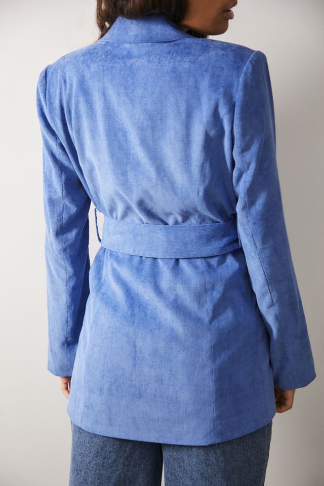 Daisy Street Belted Corduroy Blazer #3