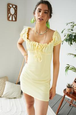 yellow milk maid dress