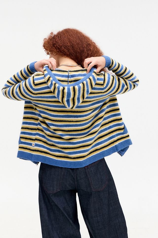 Daisy Street x Paul Frank Stripe Zip-Through Knit Hoodie #2