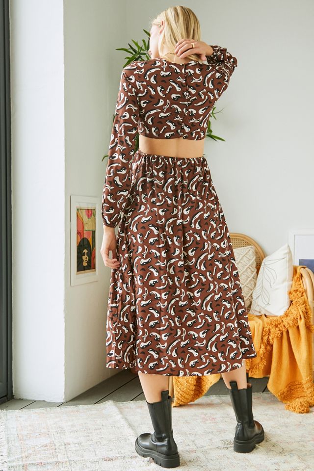 knee length dresses for ladies Adele Short Sleeve Linen Midi Dress – ELF
