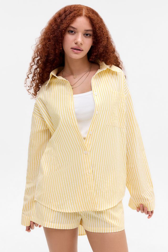 Daisy Street Stripe Oversized Shirt #2