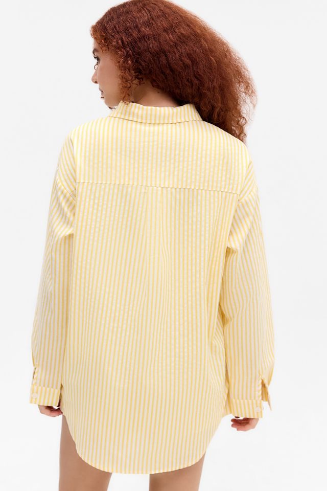 Daisy Street Stripe Oversized Shirt #4