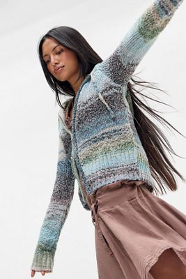 Daisy Street Space Dye Knit Hoodie