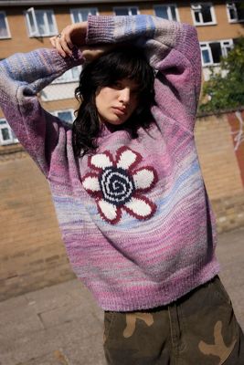 Maglione in maglia spazio tinto Daisy Street rosa