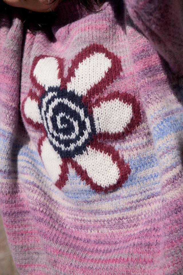 Daisy Street Pink Space Dye Knit Jumper #1