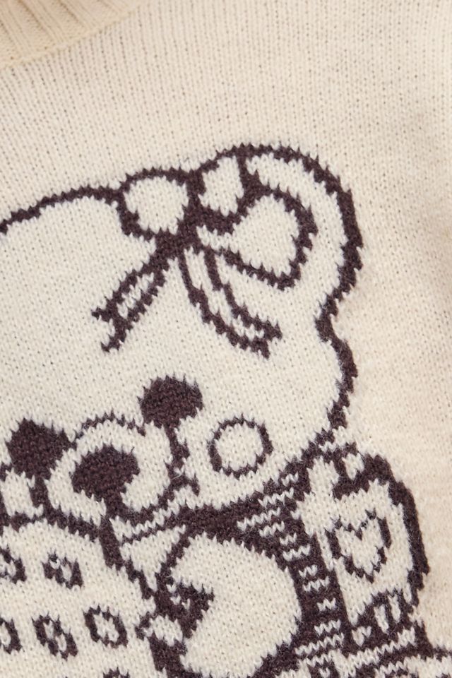Daisy Street Ecru Teddy Knit Jumper #3