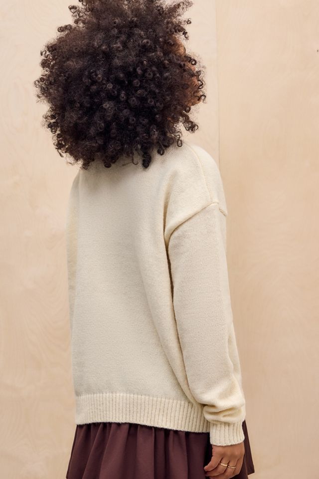 Daisy Street Ecru Teddy Knit Jumper #4