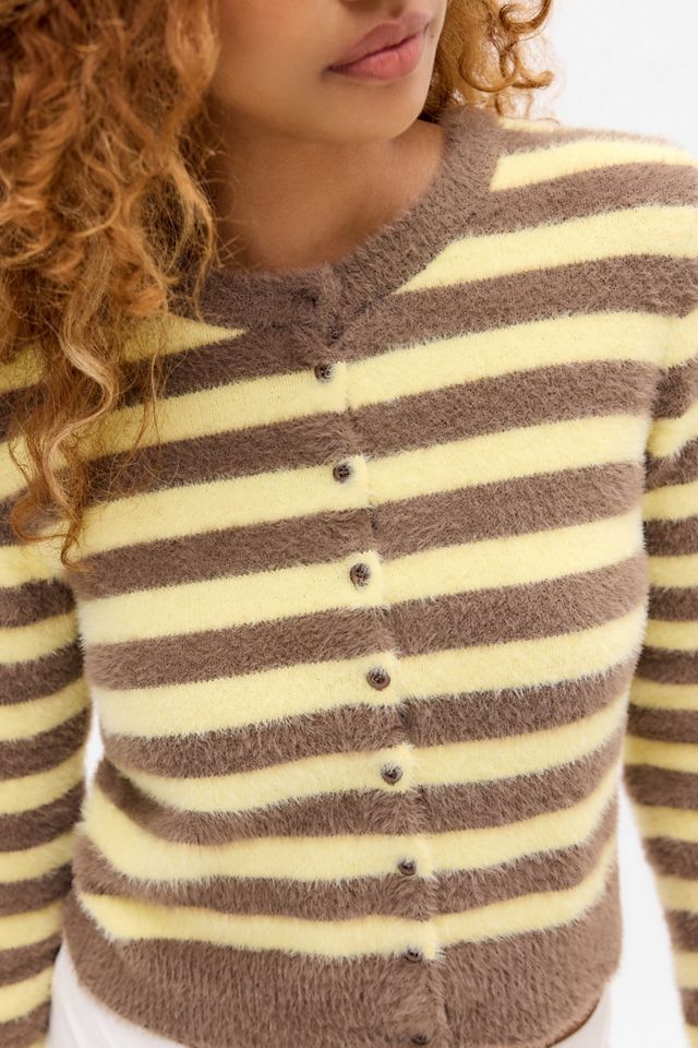 Daisy Street Stripe Knit Cardigan #1
