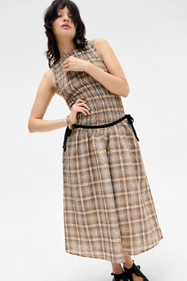 Daisy Street Nola Check Midi Dress Product Page