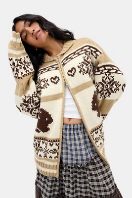 Daisy Street Addison Bunny Zip Knit Jacket